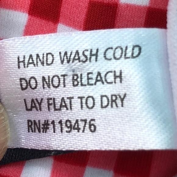 U.S. POLO ASSOCIATION - Red & White Gingham Checked Bikini Bottoms - Size XL - Picture 6 of 6